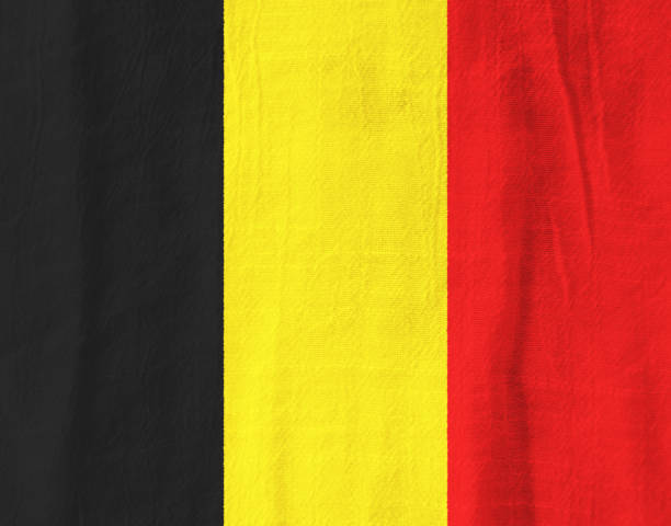 istock Belgium fabric flag  national flag from fabric for graphic design. 824628020