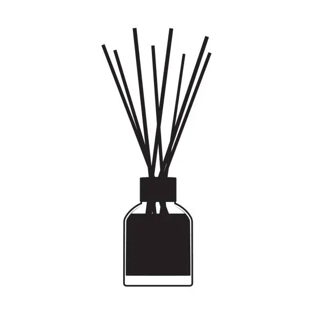 Vector illustration of Vector diffuser with reeds