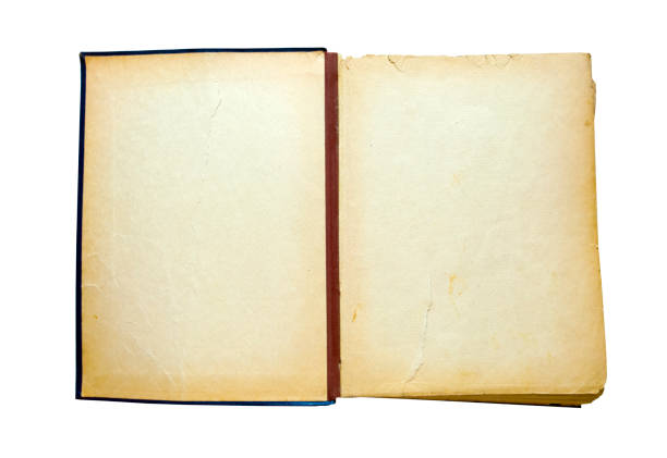istock Open Old book isolated. Vintage Retro Edition 824633290