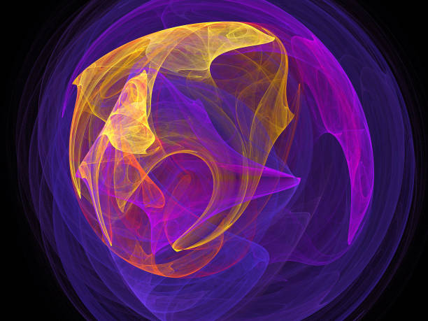 istock image of one Digital Fractal on Black Color 824633354