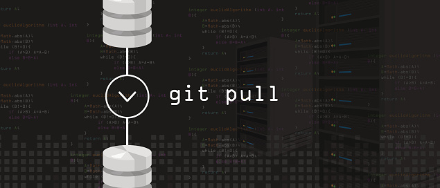 git pull request programming coding server and database vector