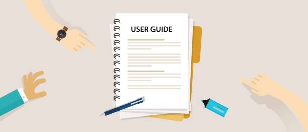 пользователь путеводитель документ по таблице книги руководство - инструкция по эксплуатации stock illustrations