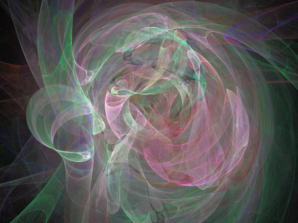 istock image of one Digital Fractal on Black Color 824635404