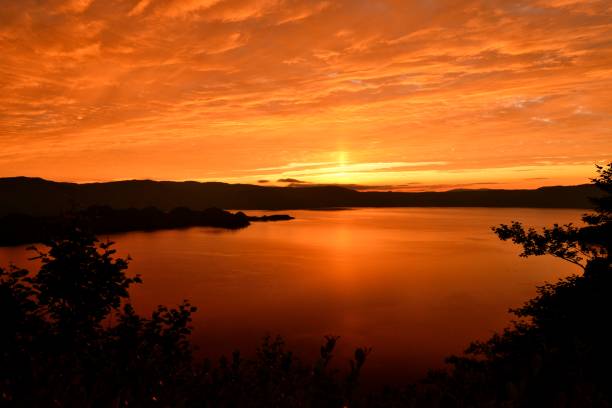 istock Sunset at Lake Towada, Aomori Prefecture 824636744