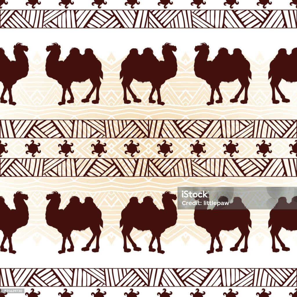 Cymles Pattern Ethnic Seamless Pattern With Camels Texture Design For Wallpapers ...