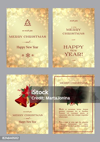 istock Merry Christmas and Happy New Year backgrounds 824640502