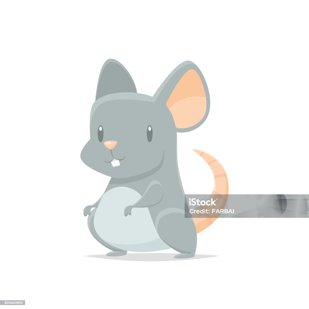 Dễ Thương Phim Hoạt Hình Chuột Vector Cô Lập Hình minh họa Sẵn có ...