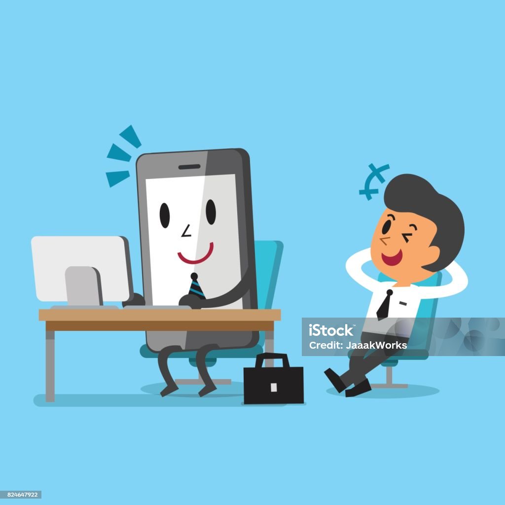 Ilustración de Concepto De Negocio Dibujos Animados Smartphone Trabajo Y Relax Hombre De Negocios Sentado En Una Silla y más Vectores Libres de Derechos de Actividad - iStock Ilustración de Concepto De Negocio Dibujos Animados Smartphone Trabajo Y Relax Hombre De Negocios Sentado En Una Silla y más Vectores Libres de Derechos de Actividad - iStock