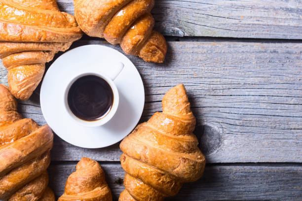 istock Tasty buttery croissants 824648252