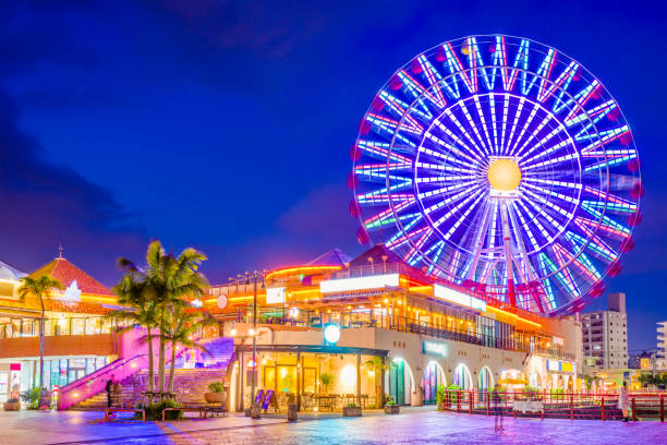 chatan, okinawa, giappone - okinawa prefecture foto e immagini stock