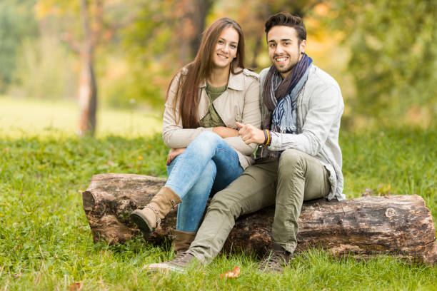 Young couple in nature