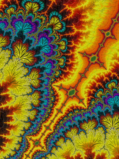 istock High resolution multi-colored fractal background, which patterns remind those of flower petals. 824649308