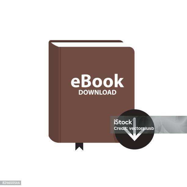 Icône De Ebook Téléchargement Du Bouton Fléché Concept De Livre En Ligne De Bibliothèque Numérique Illustration Vectorielle Vecteurs libres de droits et plus d'images vectorielles de Téléchargement