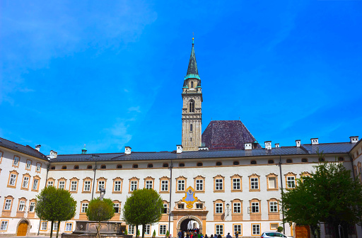 The Old buildings in Old Town of Salzburg