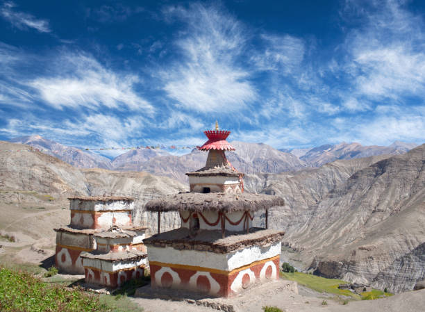 istock Ancient Bon stupa in Saldang village, Dolpo, Nepal 824659554