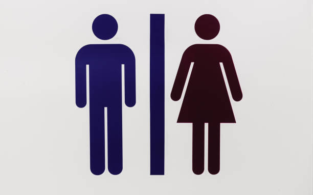 istock Information board for toilets sign 824676928