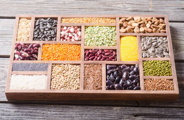istock Colorful cereals and beans 824680348