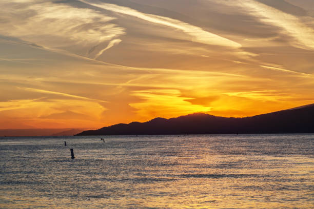 istock sunset glow over sea inlet 824683922