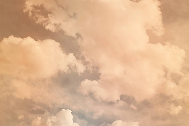istock Vintage style summer sky with white clouds 824686672