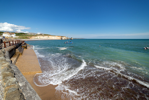 Freshwater Bay on the south western tip of the Isle of Wight in the UK