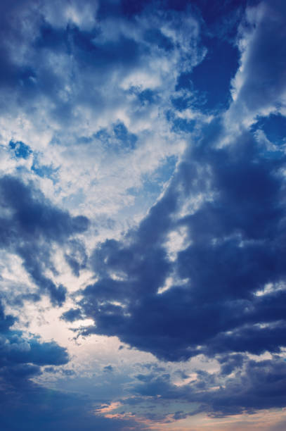 Cumulus clouds stock photo