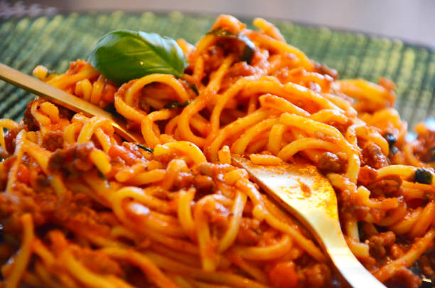 istock bolognese pasta close up 824690688