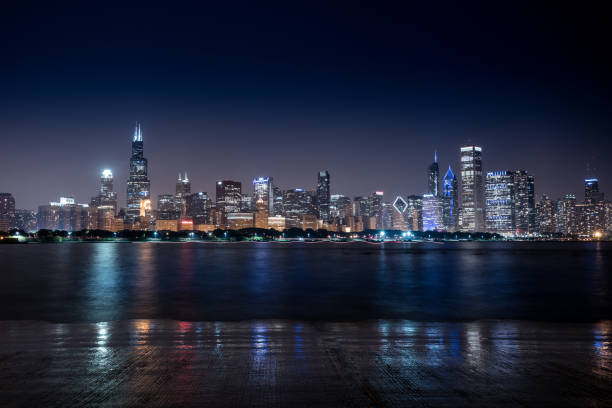 panorama chicago - navy pier zdjęcia i obrazy z banku zdjęć