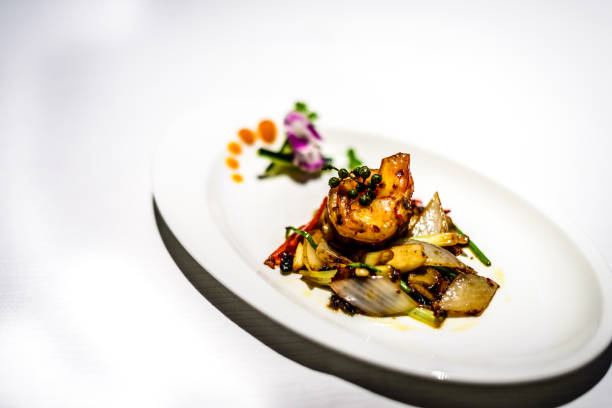 Sauteed prawn with chilli and shallot