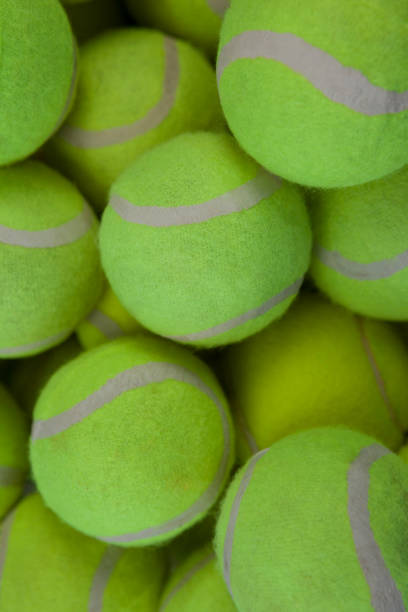 istock Full frame shot of tennis balls 824716442