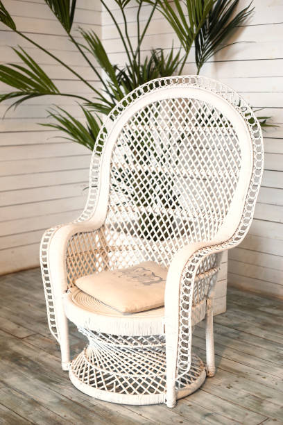 istock wicker white armchair in shabby chic interior 824720056