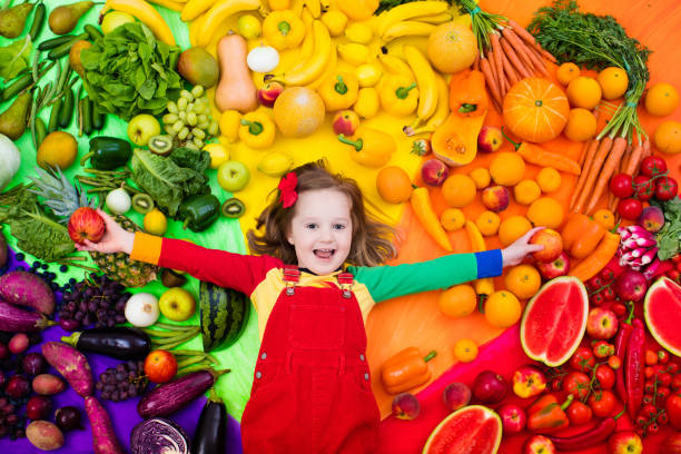 istock Healthy fruit and vegetable nutrition for kids 824723062