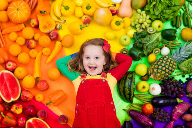 istock Healthy fruit and vegetable nutrition for kids 824724342