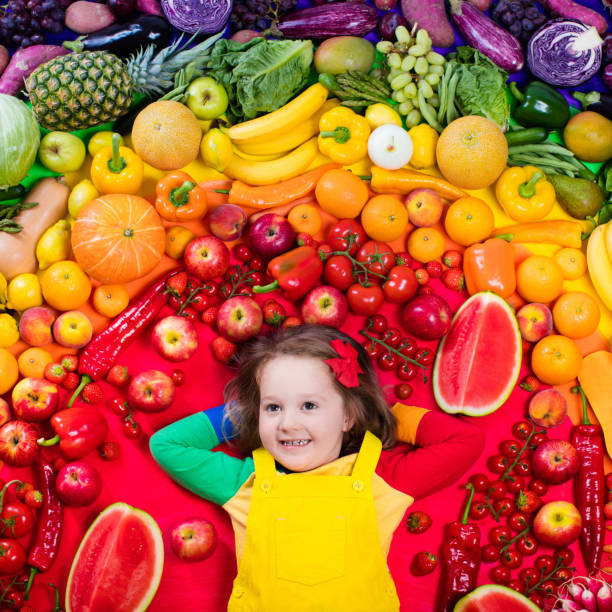 istock Healthy fruit and vegetable nutrition for kids 824726376