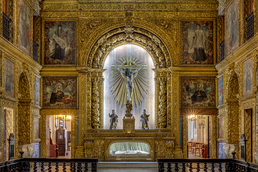 Indoors of Golden Chapel from the Venerable Third Order of San Francisco of Recife