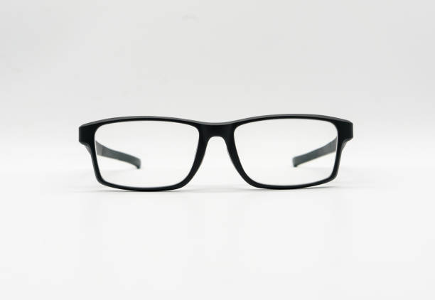 istock A black plastic eye-wear or eye-glasses isolated on white 824736946