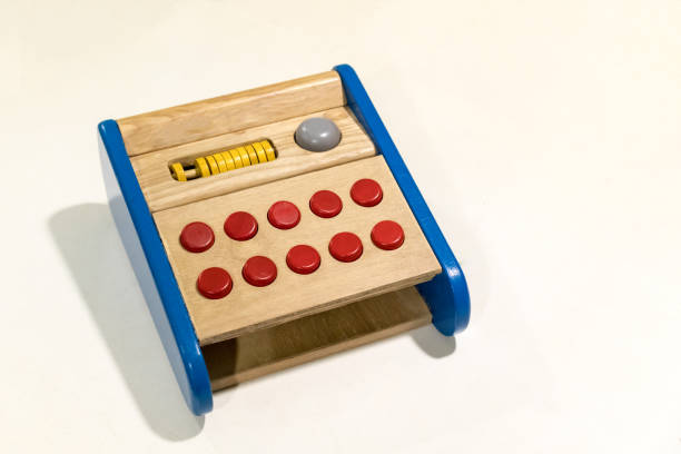 istock Colorful wooden toy isolated on white 824737292