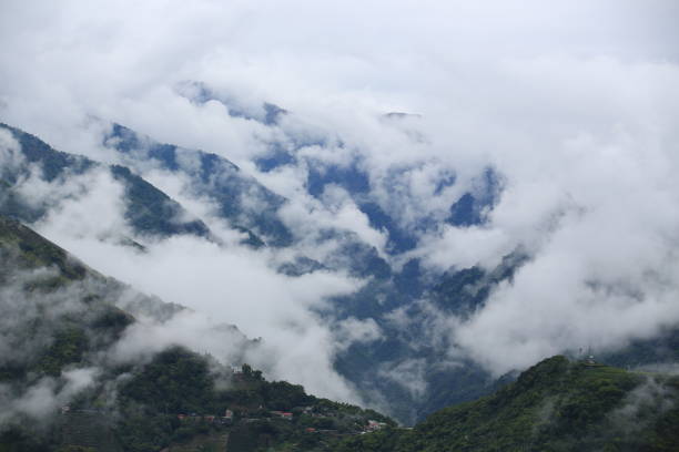 istock foggy mountains in Cingjing Farm, Nantou, Taiwan 824737896
