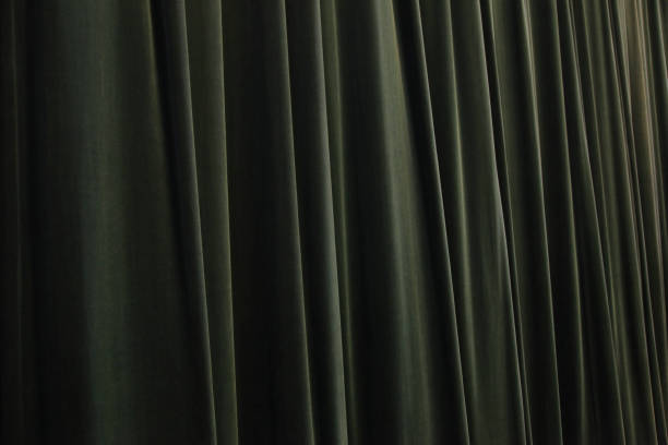 istock Green Velvet Curtain 824740654