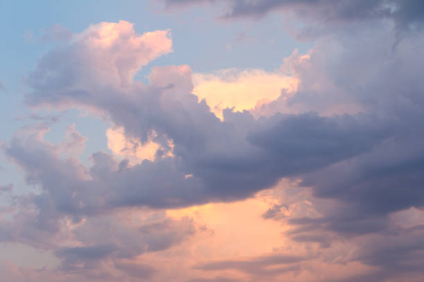 istock Rain clouds above the city. They cover the sun 824743794