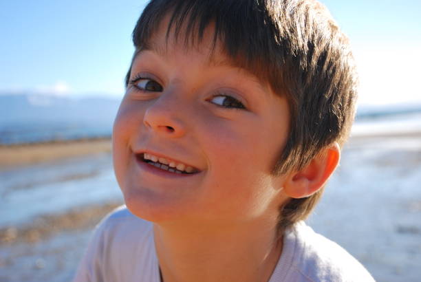 istock Child in Beach Scene, Winter 824750094