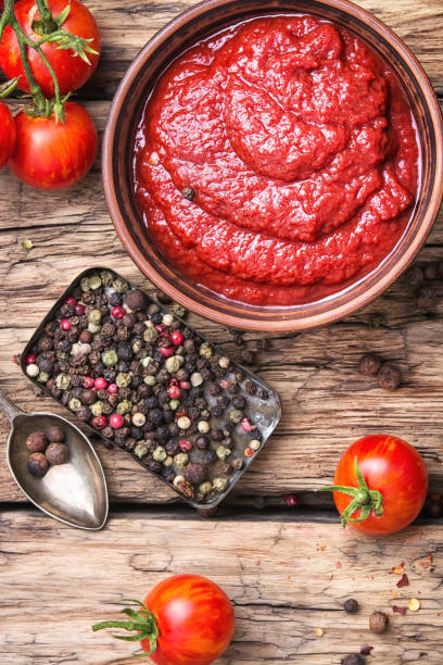 istock Tomato ketchup in bowl 824756394