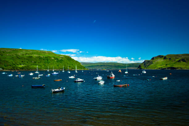 Local Bay of Portree Isle of Skye Scotland