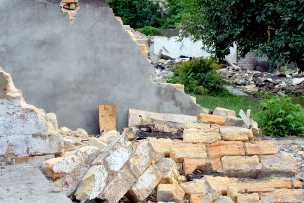 istock A ruined house made of stone. Ruins 824766726