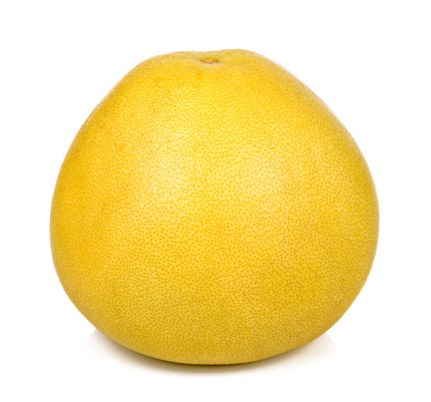 istock Yellow pomelo isolated on white background 824767116