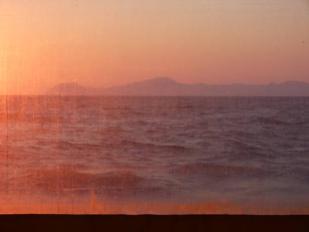 istock Sea and island behind a plastic cover at sunset, Greece, Dodecanese 824773528