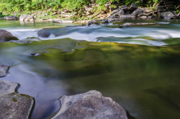 istock background landscape with waterfall in Yaremche vilage in Ukraine 824781372