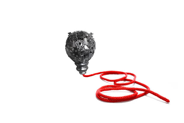 istock Incandescent light bulbs made of steel. 824788028