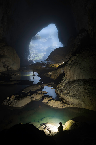 The world's biggest cave Hang Son Doong is located in the heart of the Phong Nha-Ke Bang National Park in Vietnam. It stretches more than 5 kilometers long with the height of nearly 200 meters.