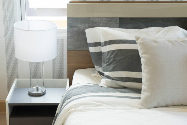 istock bedroom cushion on bed 824789646