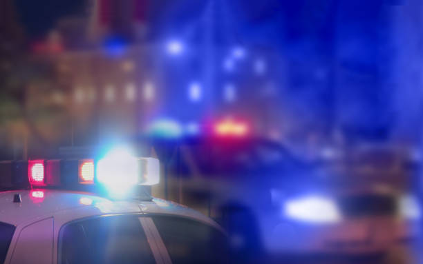istock Crime scene blurred law enforcement and forensic background 824797556